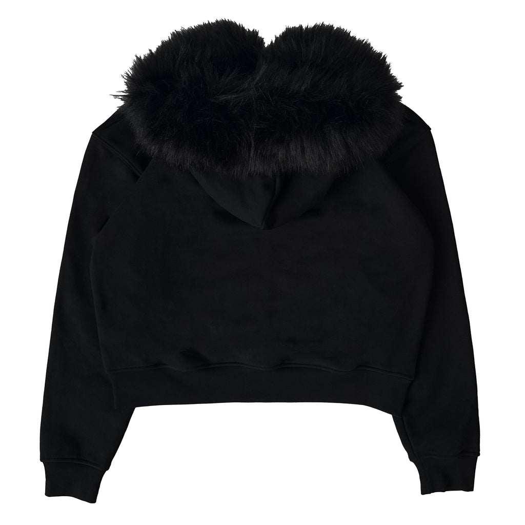 Fur Double Zip Hoodie