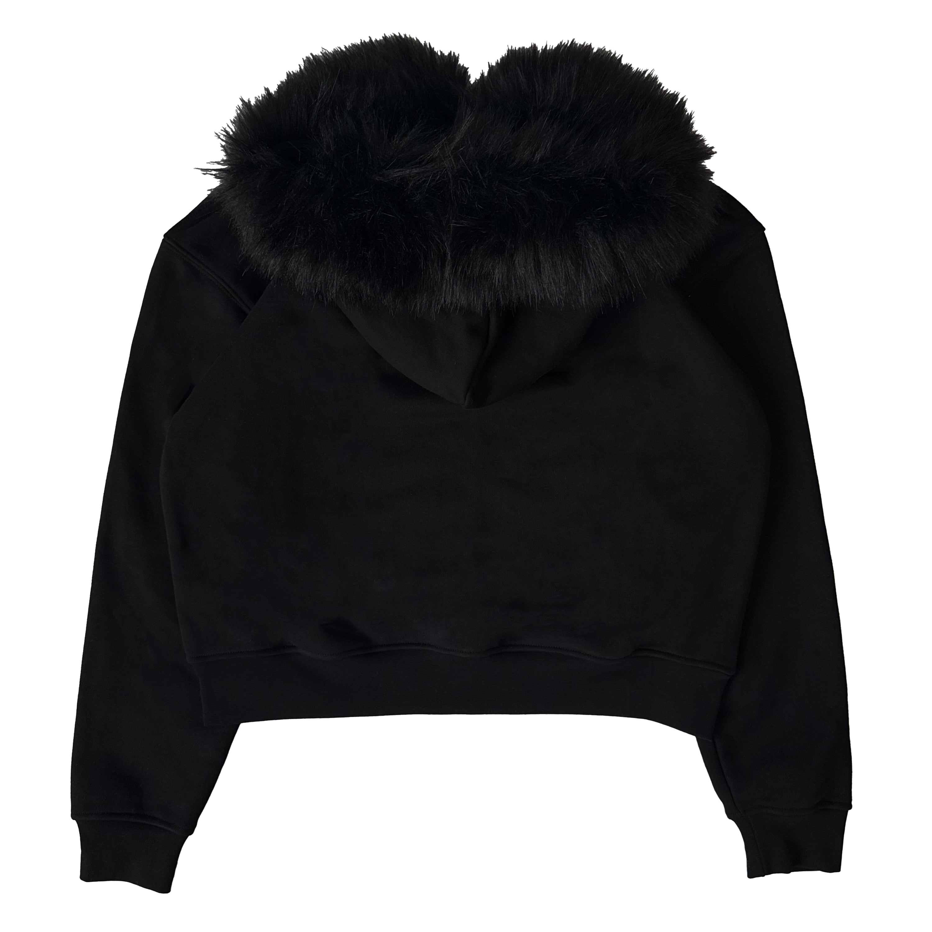 Fur Double Zip Hoodie
