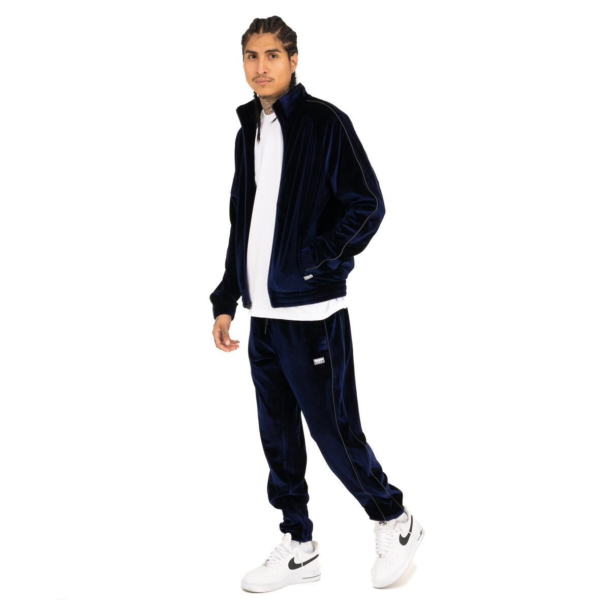 【PROCLUB】 VELOUR TRACK PANTS （BLUE）