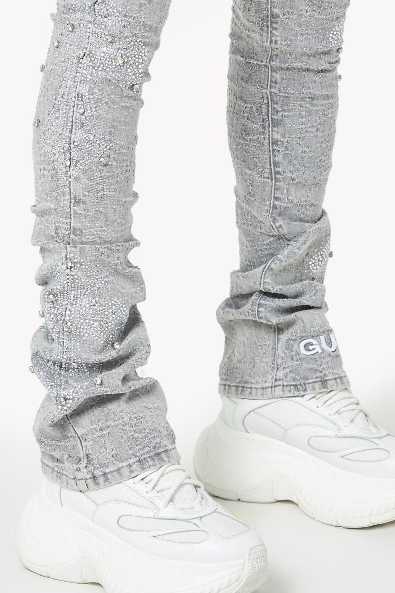 GUAPI / Smoke-Grey-Distresse
d-Cross-Denim