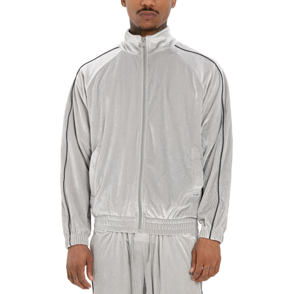 【PROCLUB】 VELOUR TRACK JACKET （SILVER）