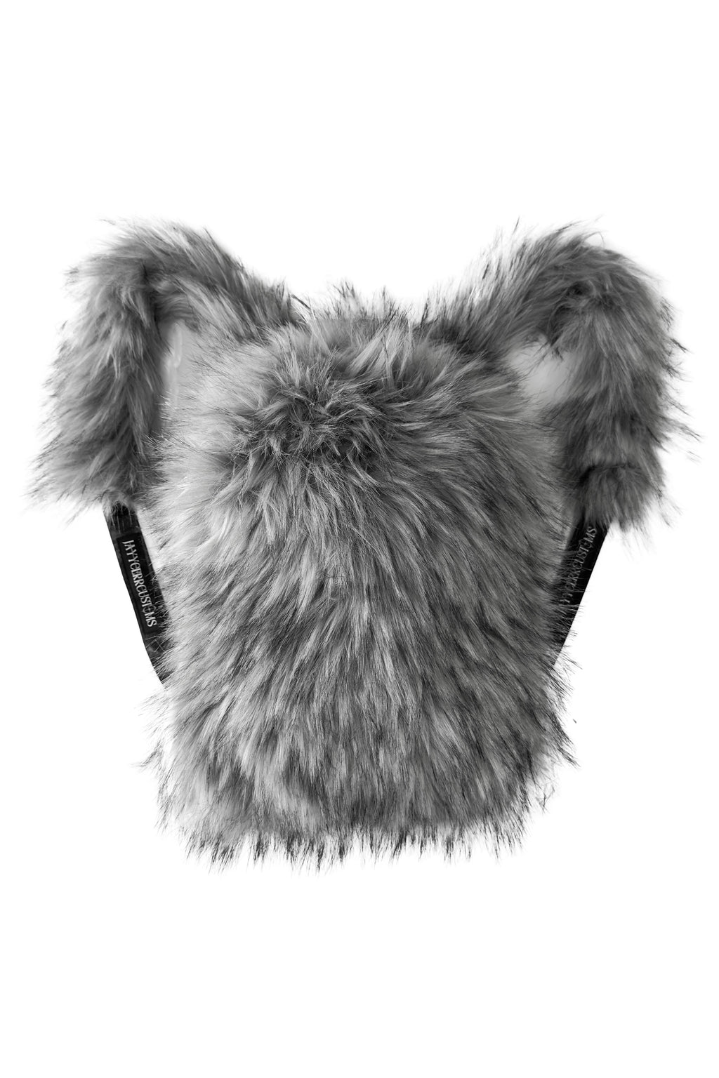 【JAYYCERRCUSTOMS】 GREY FUR BACKPACK
