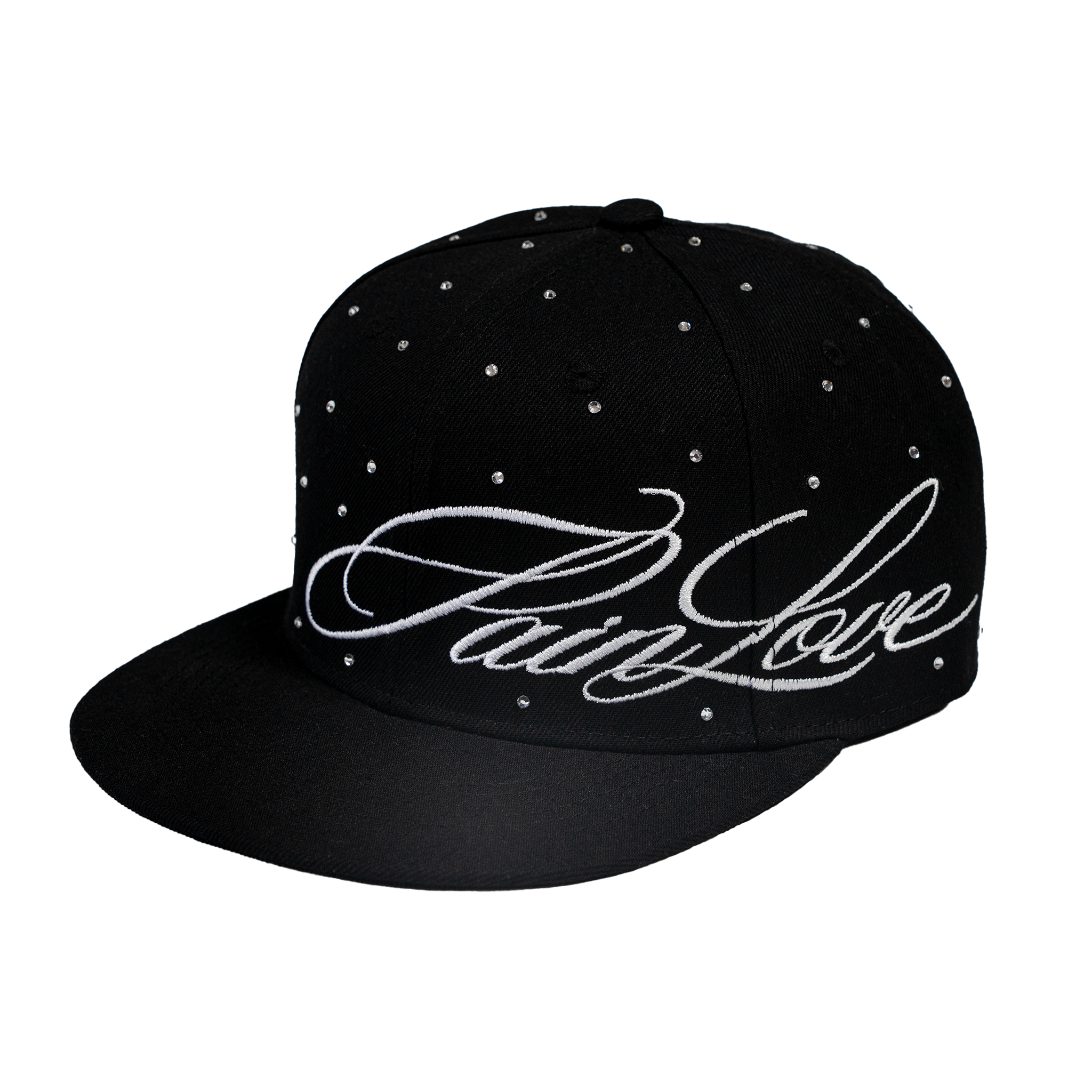 【PAINLOVE】Rhinestone Embroidery Logo Cap