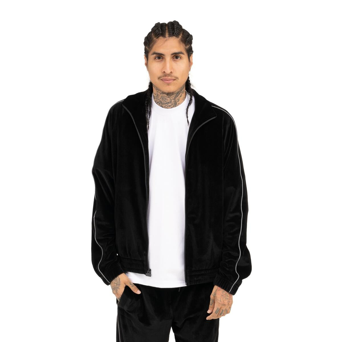 【PROCLUB】 VELOUR TRACK JACKET （BLACK）