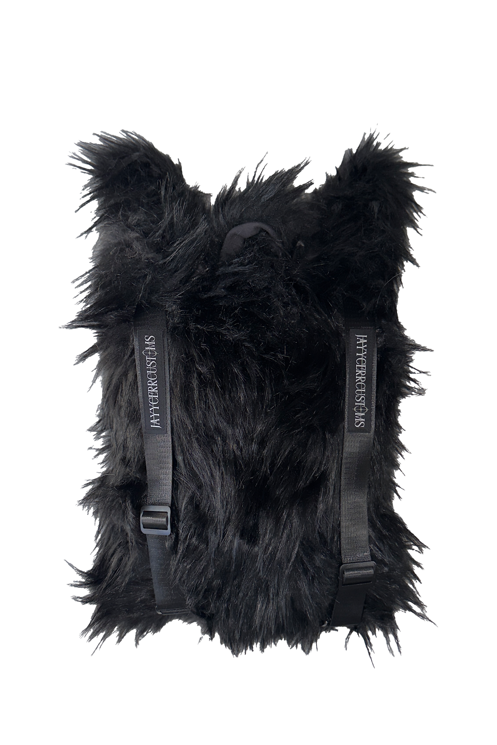 【JAYYCERRCUSTOMS】BLACK FUR BACKPACK