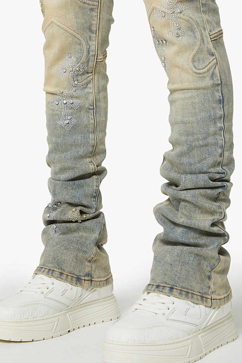 【GUAPI】Faded Cross Denim V2