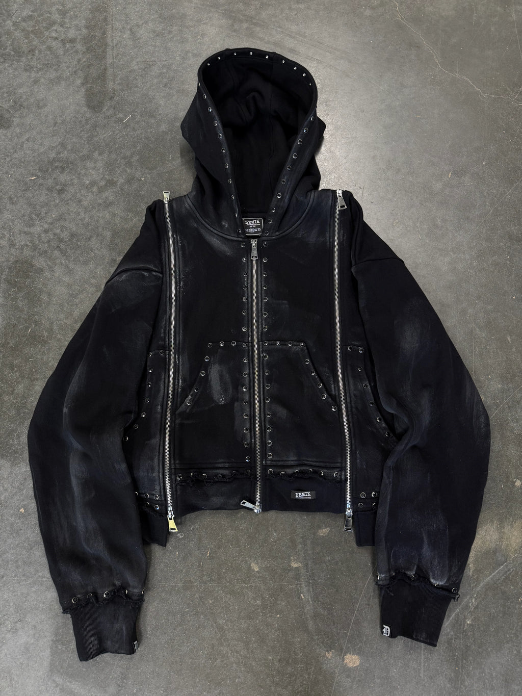 【DEMIK】BLACK DIAMOND 3X ZIP UP HOODIE