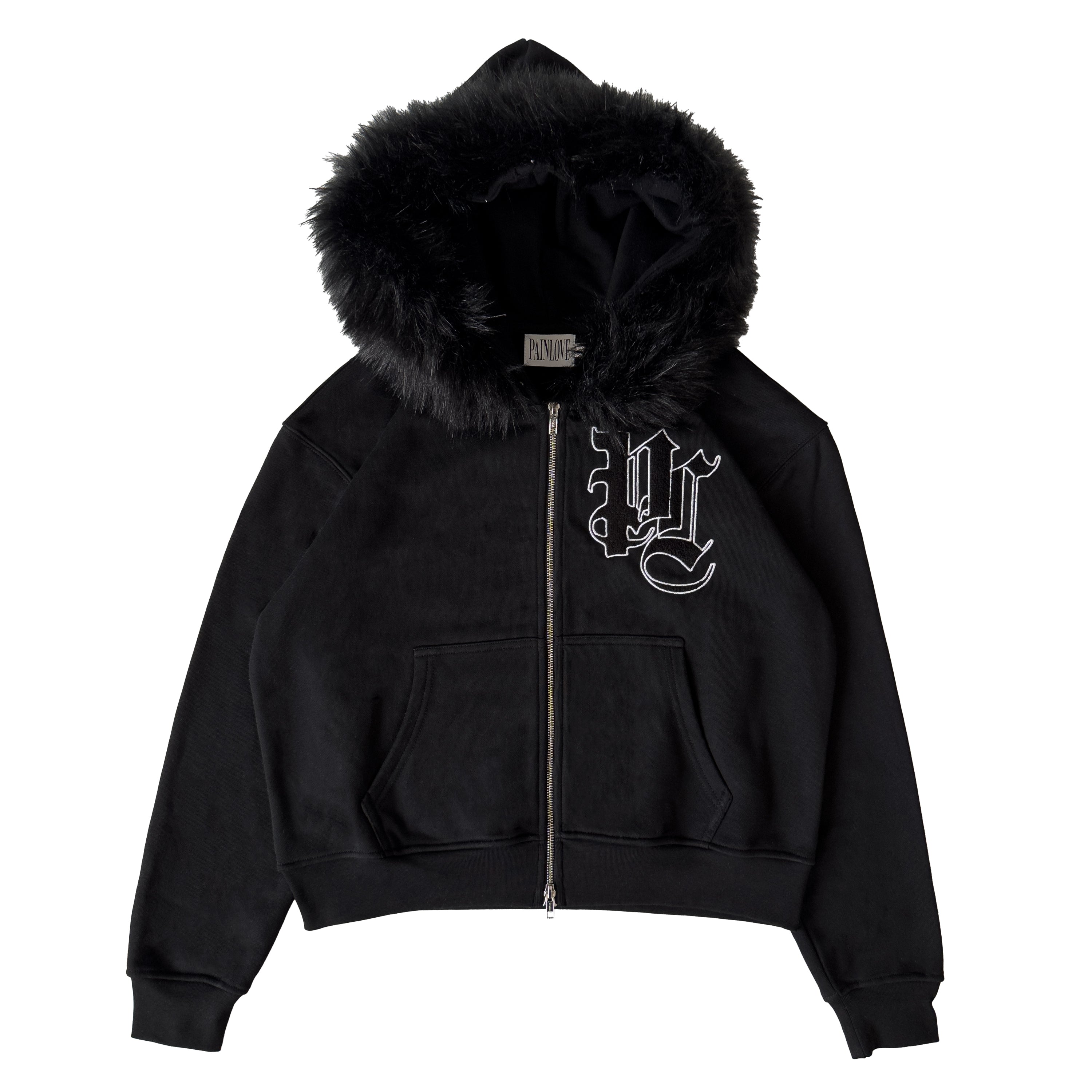 Fur Double Zip Hoodie