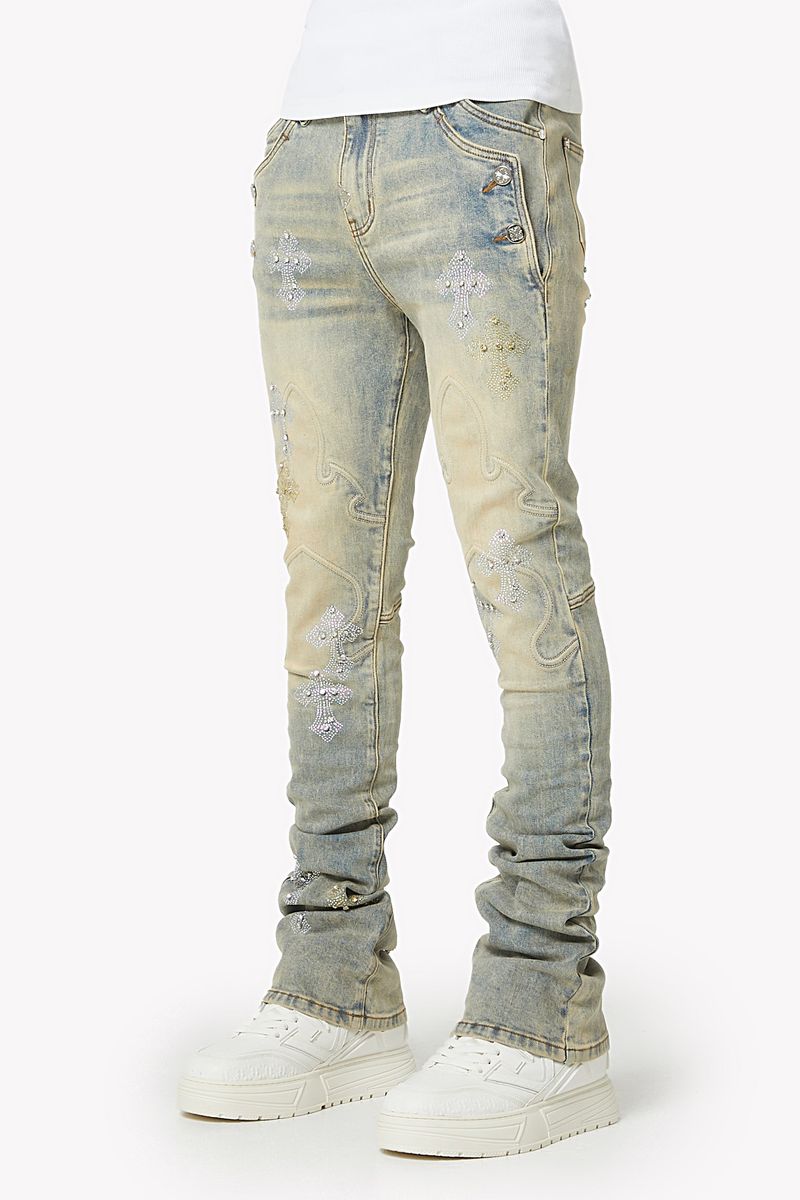 【GUAPI】Faded Cross Denim V2