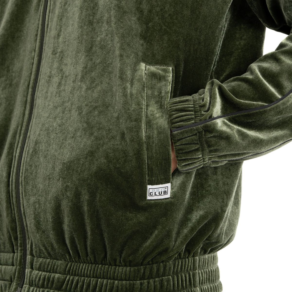 【PROCLUB】 VELOUR TRACK JACKET （GREEN）