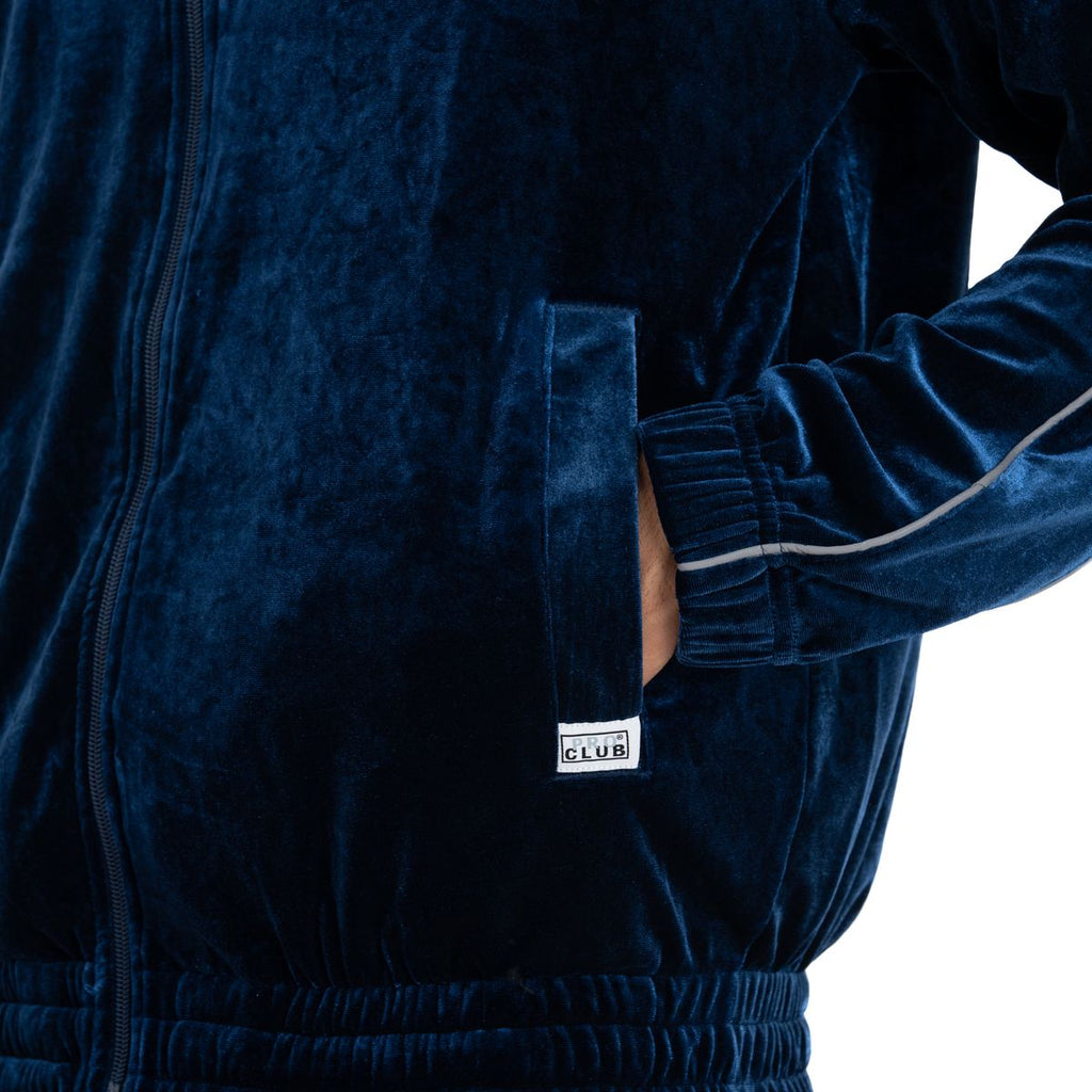 【PROCLUB】 VELOUR TRACK JACKET（BLUE）