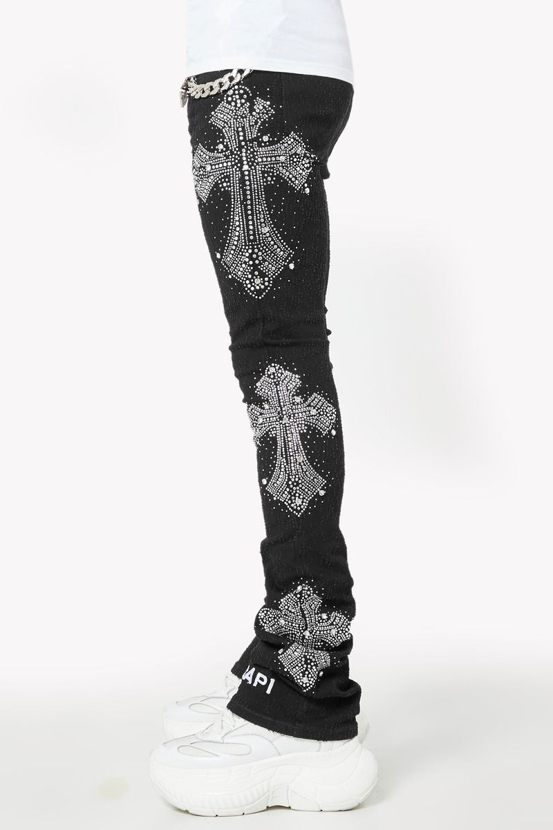 GUAPI /Obsidian-Black-Distres
Obsidian-Cross Denim