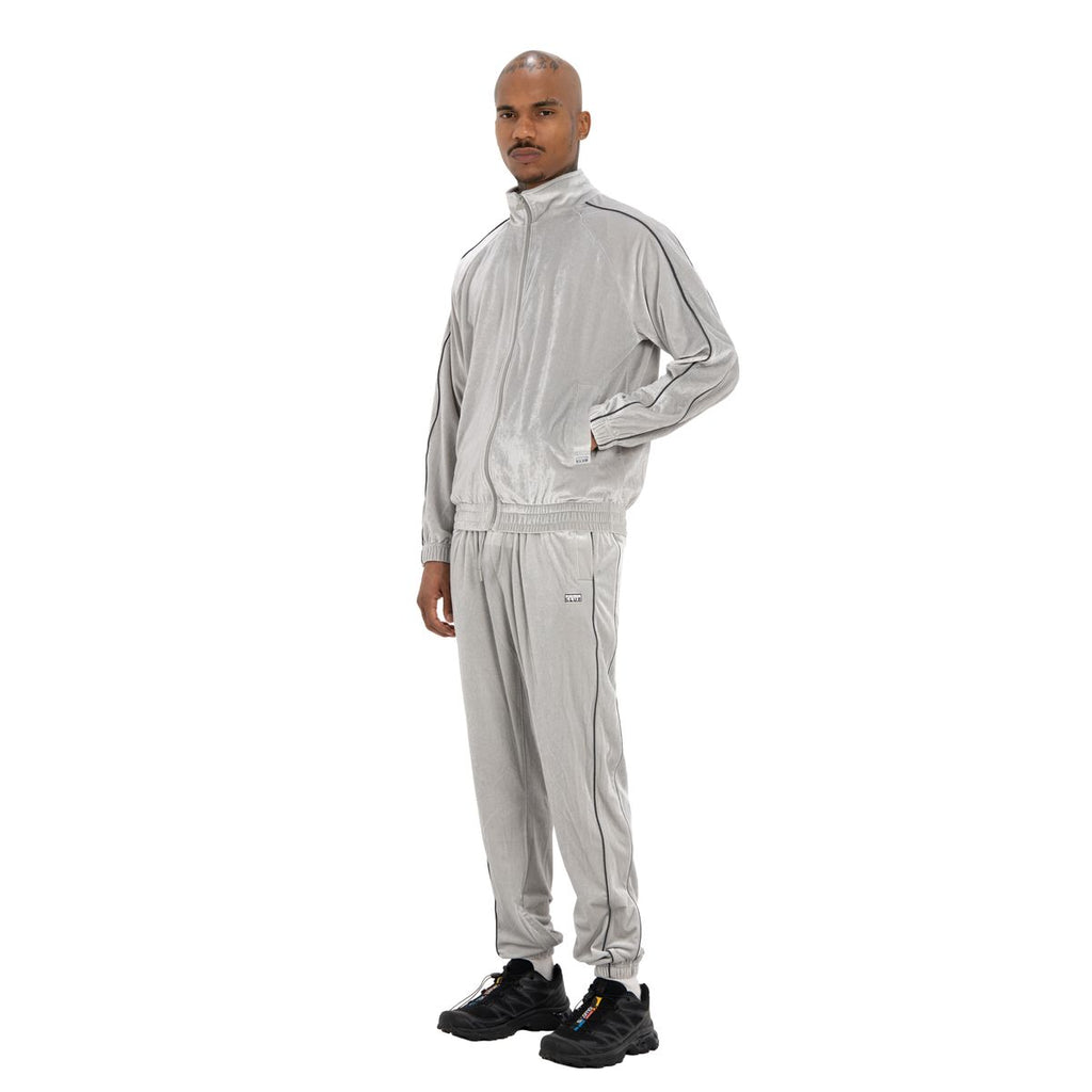 【PROCLUB】 VELOUR TRACK JACKET （SILVER）