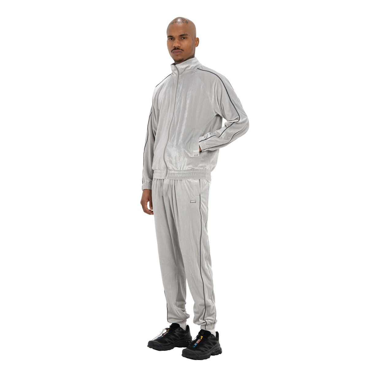 【PROCLUB】 VELOUR TRACK JACKET （SILVER）