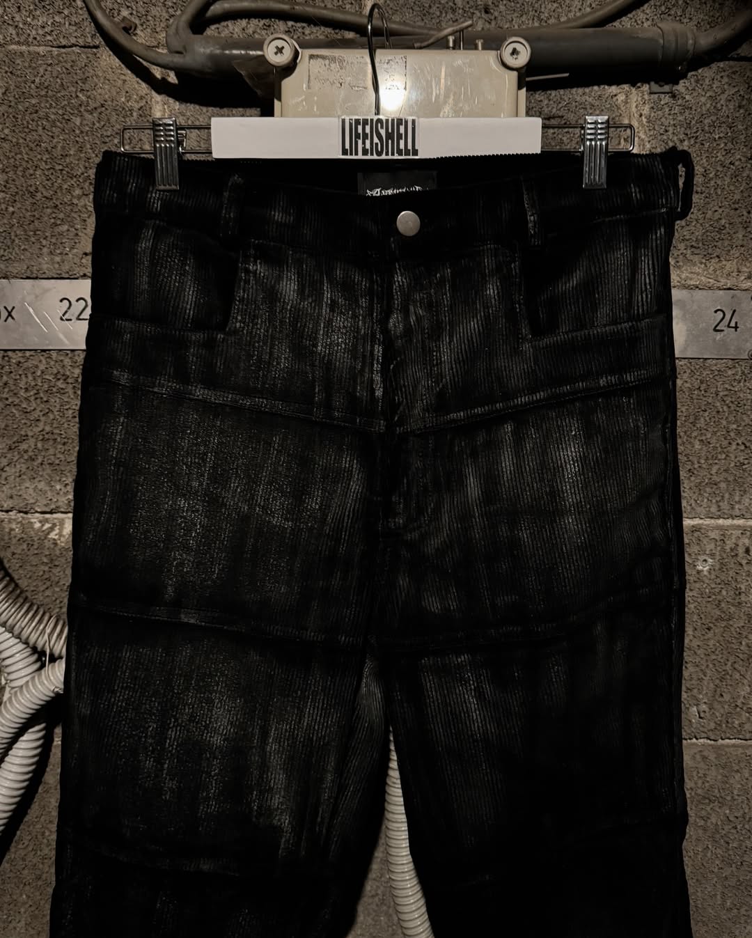 LIFEISHELL / 【CORDUROY HAGI】Wax Flared Pants