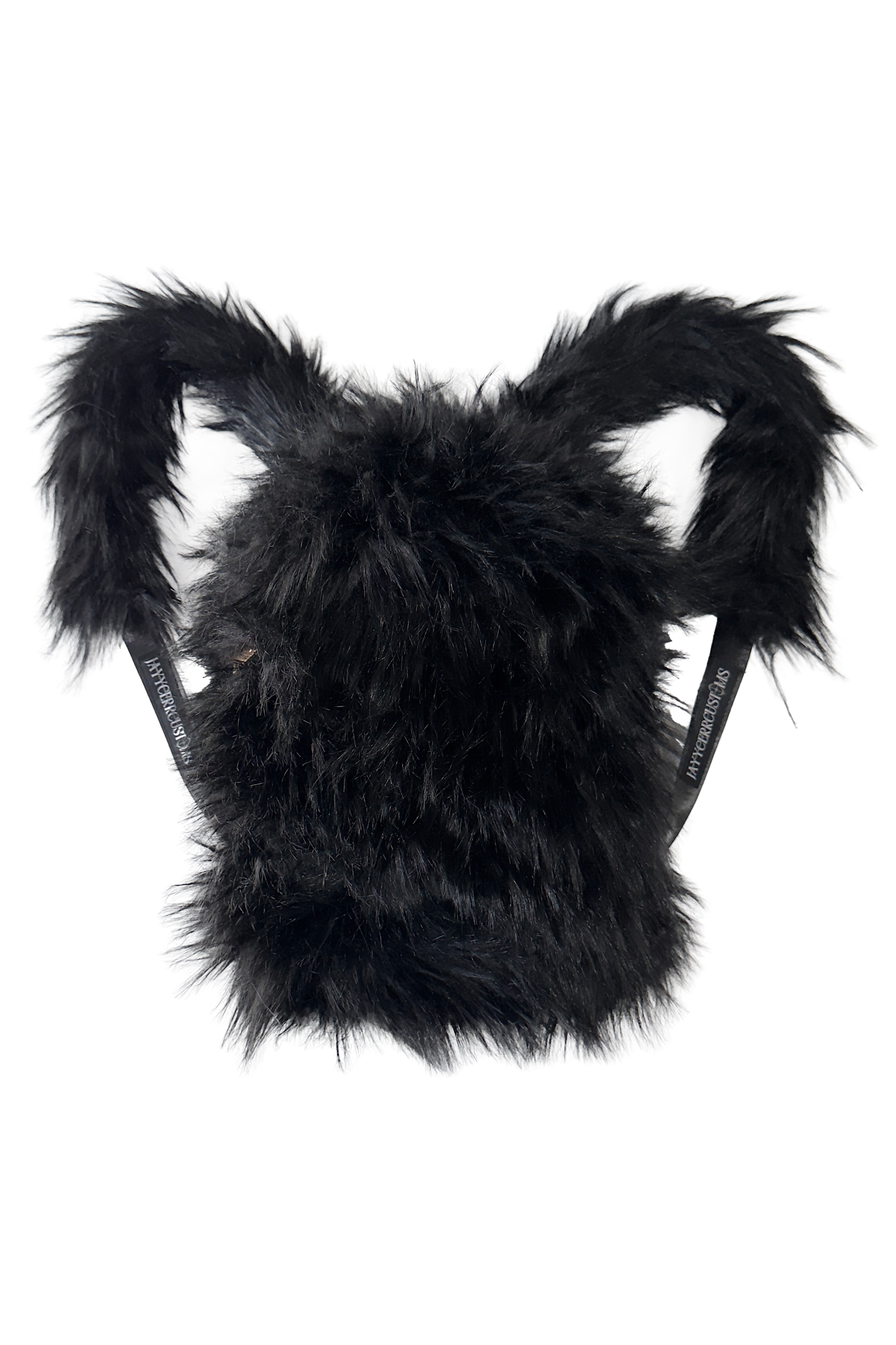 JAYYCERRCUSTOMS】BLACK FUR BACKPACK – PAINLOVE