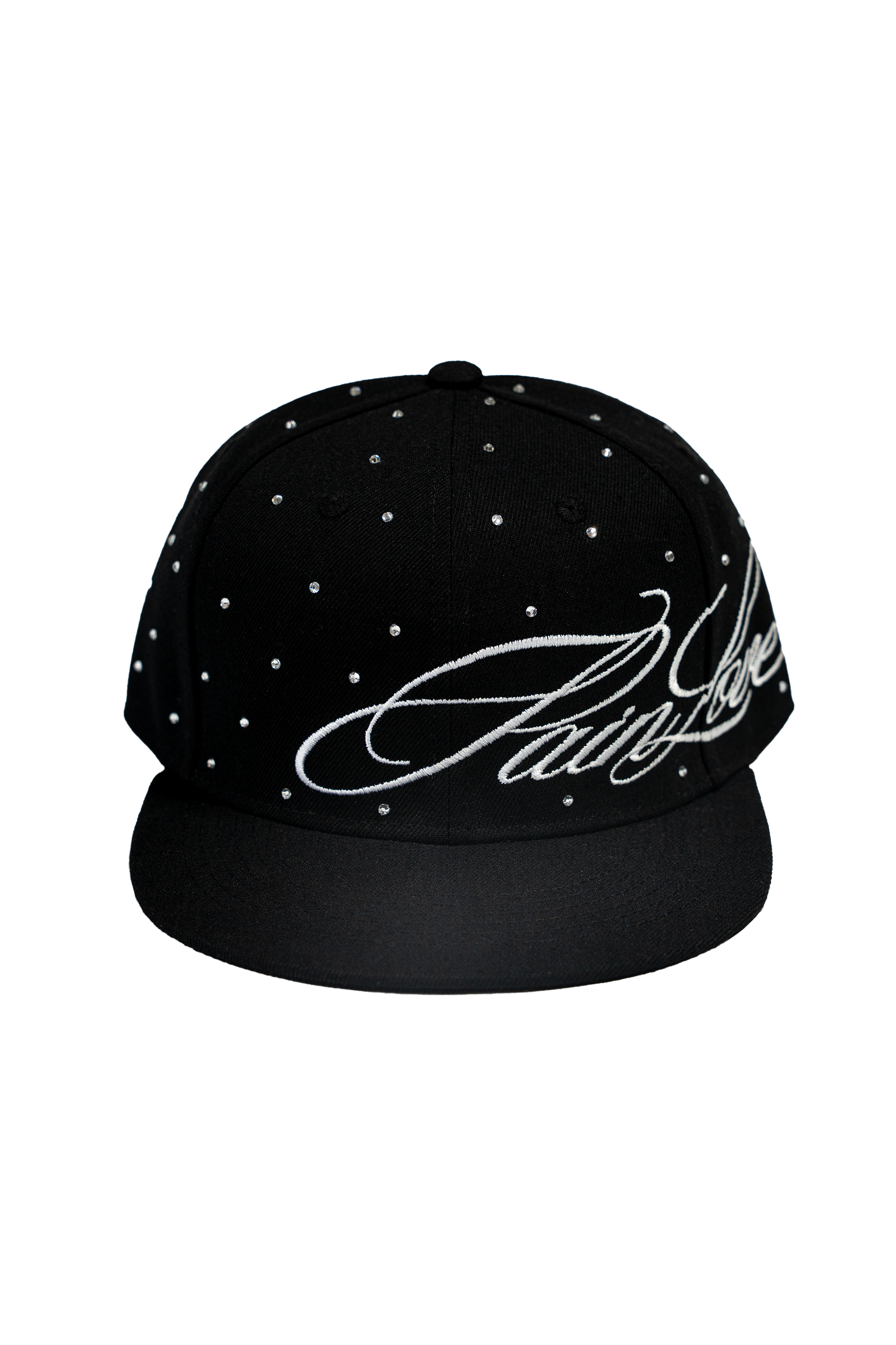 【PAINLOVE】Rhinestone Embroidery Logo Cap