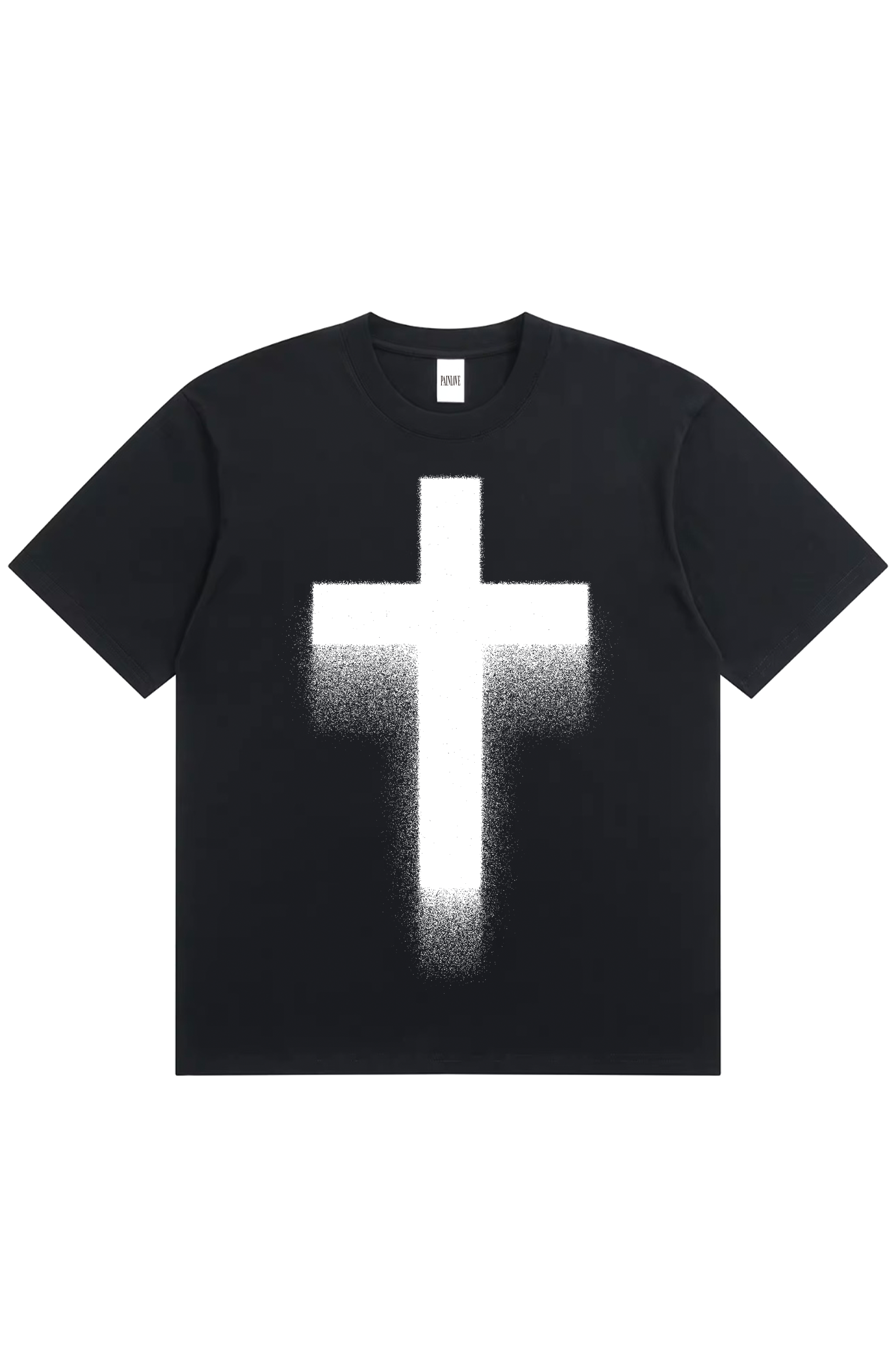 【PAINLOVE】Faded Cross Tee